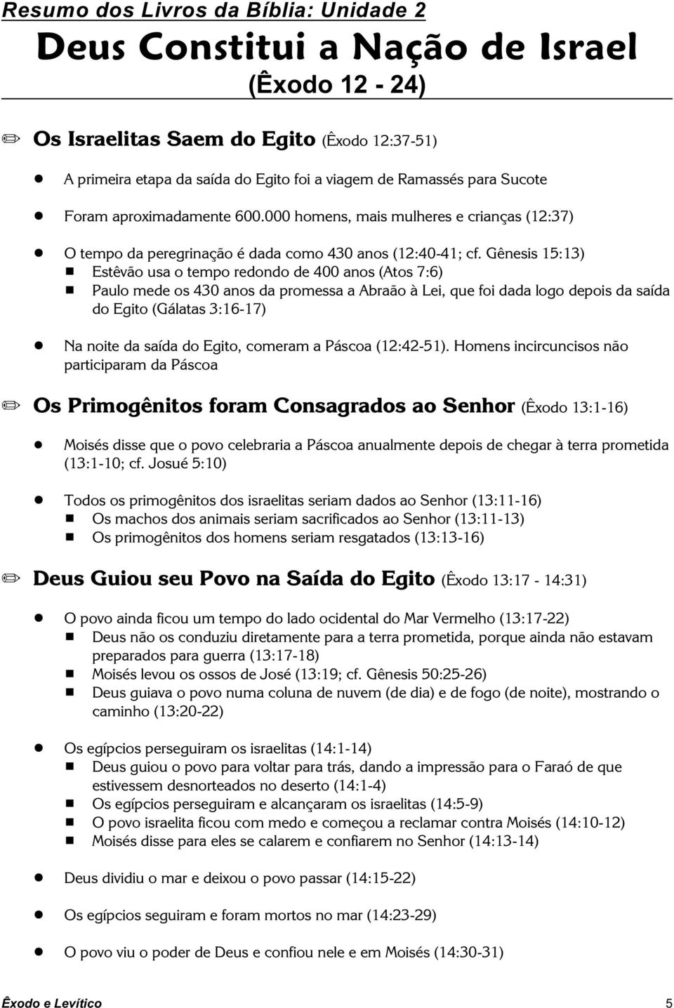 O tempo da peregrinação é dada como 430 anos (12:40-41; cf.