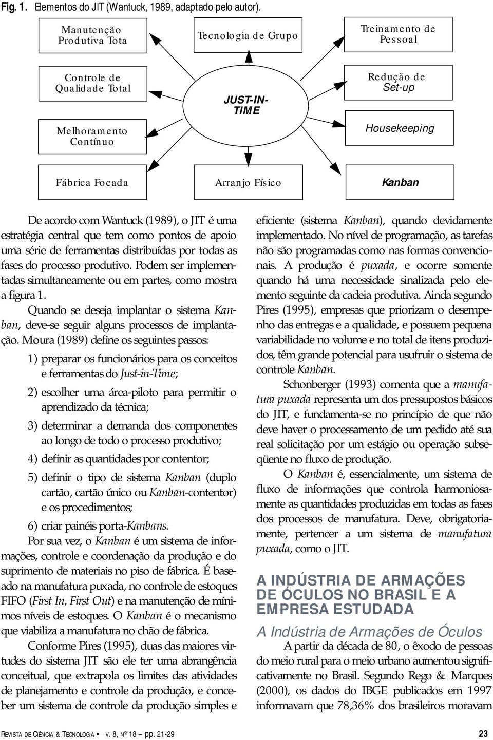 Kanban De acordo com Wantuck (1989), o JIT é uma estratégia central que tem como pontos de apoio uma série de ferramentas distribuídas por todas as fases do processo produtivo.