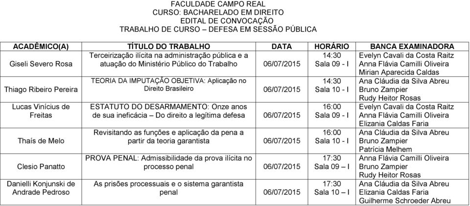 ESTATUTO DO DESARMAMENTO: Onze anos de sua ineficácia Do direito a legítima defesa 06/07/2015 Revisitando as funções e aplicação da pena a partir da teoria