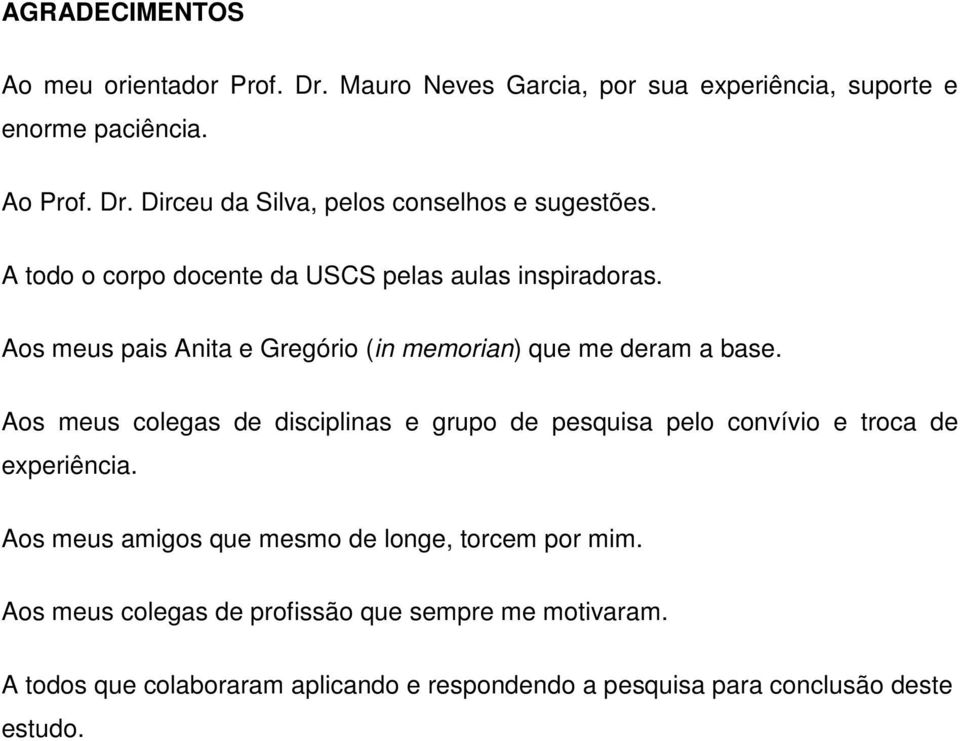 Aos meus colegas de disciplinas e grupo de pesquisa pelo convívio e troca de experiência. Aos meus amigos que mesmo de longe, torcem por mim.