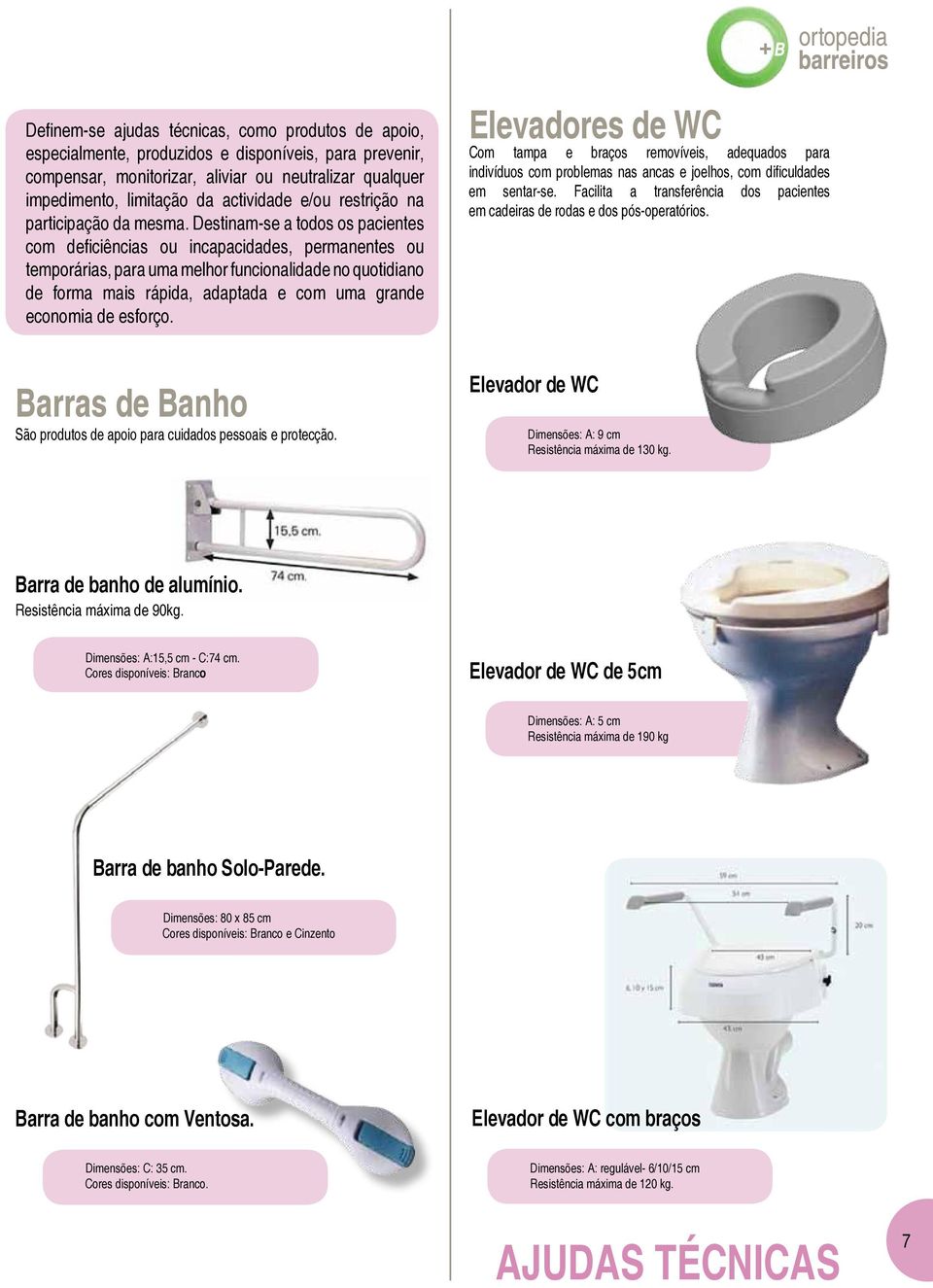 Destinam-se a todos os pacientes com deficiências ou incapacidades, permanentes ou temporárias, para uma melhor funcionalidade no quotidiano de forma mais rápida, adaptada e com uma grande economia