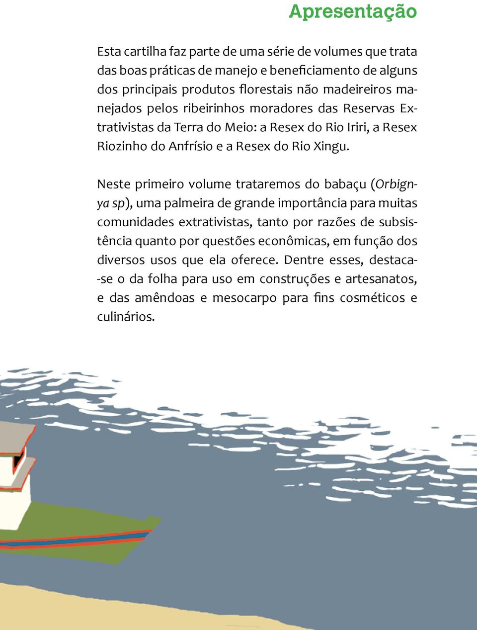 Neste primeiro volume trataremos do babaçu (Orbignya sp), uma palmeira de grande importância para muitas comunidades extrativistas, tanto por razões de subsistência quanto por