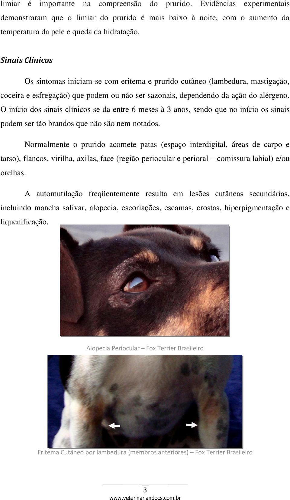 O início dos sinais clínicos se da entre 6 meses à 3 anos, sendo que no início os sinais podem ser tão brandos que não são nem notados.