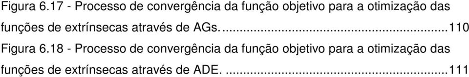 otimização das funções de extrínsecas através de AGs.