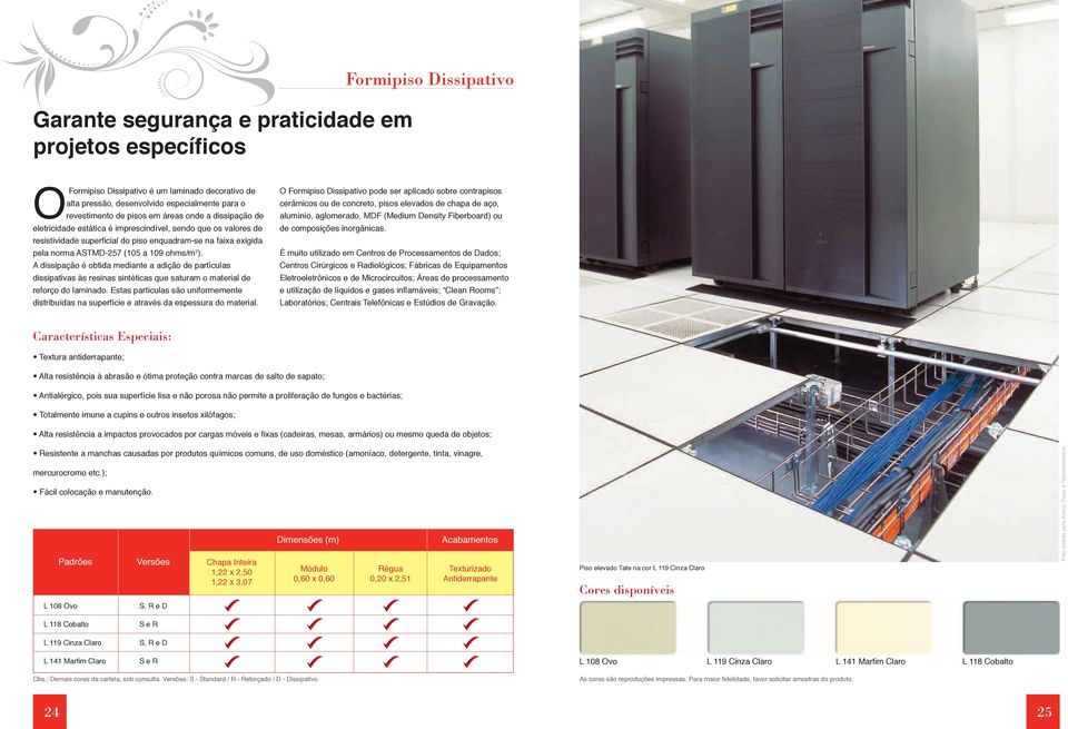 ). A dissipação é obtida mediante a adição de partículas dissipativas às resinas sintéticas que saturam o material de reforço do laminado.