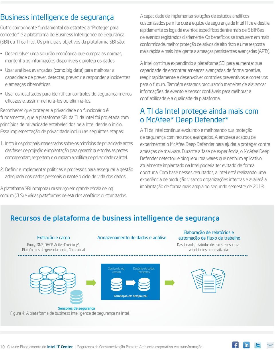 Usar análises avançadas (como big data) para melhorar a capacidade de prever, detectar, prevenir e responder a incidentes e ameaças cibernéticas.