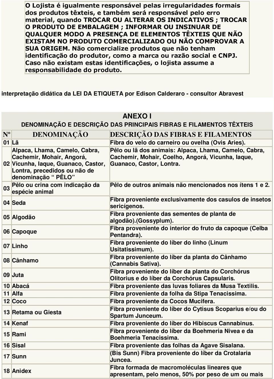 Não comercialize produtos que não tenham identificação do produtor, como a marca ou razão social e CNPJ. Caso não existam estas identificações, o lojista assume a responsabilidade do produto.