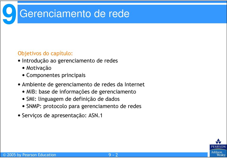 Internet MIB: base de informações de gerenciamento SMI: linguagem de definição