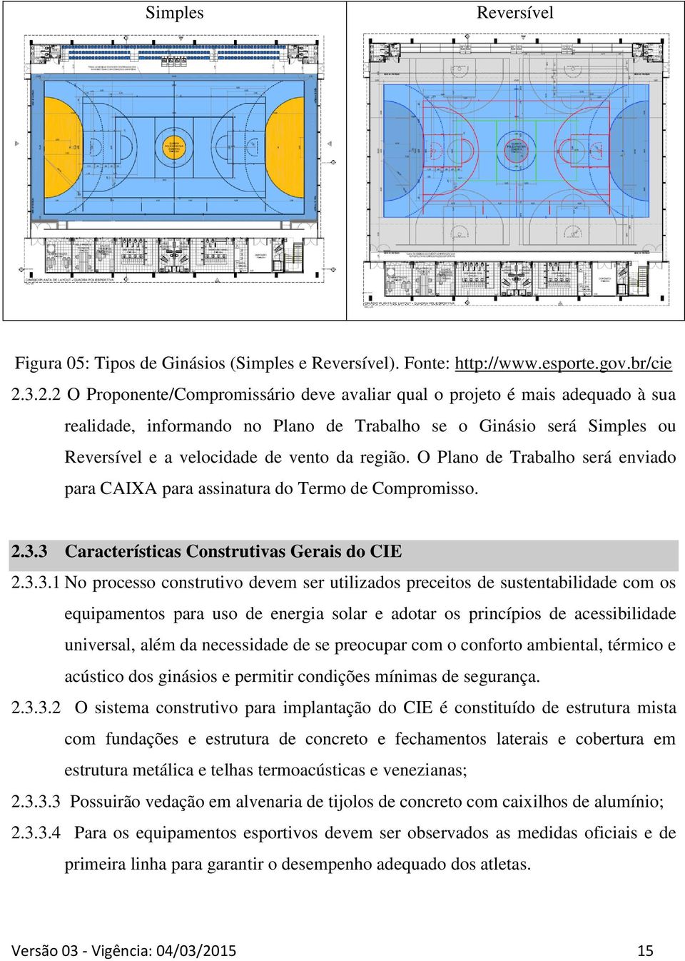 região. O Plano de Trabalho será enviado para CAIXA para assinatura do Termo de Compromisso. 2.3.