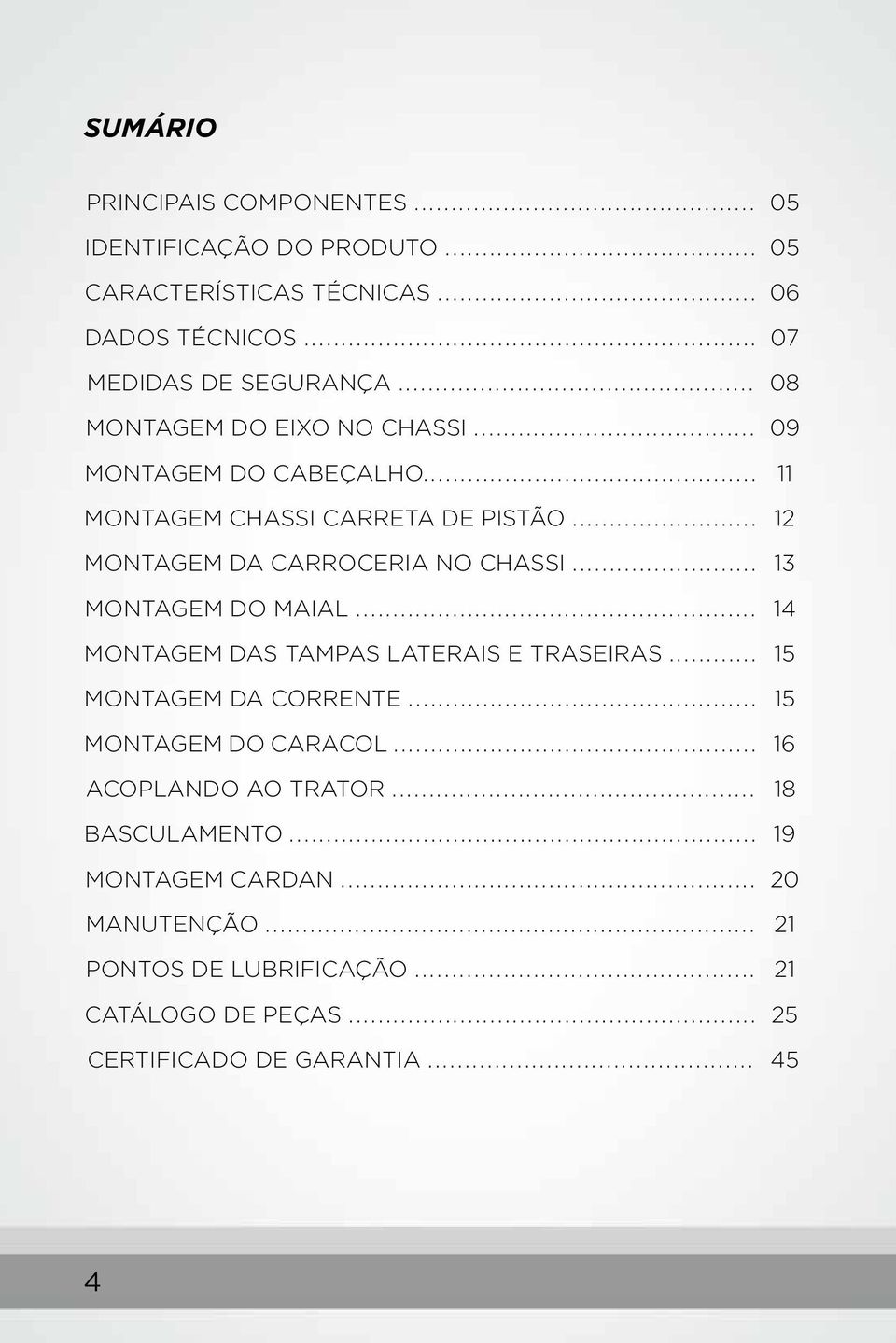 .. MONTAGEM DO MAIAL... MONTAGEM DAS TAMPAS LATERAIS E TRASEIRAS... MONTAGEM DA CORRENTE... MONTAGEM DO CARACOL... ACOPLANDO AO TRATOR.