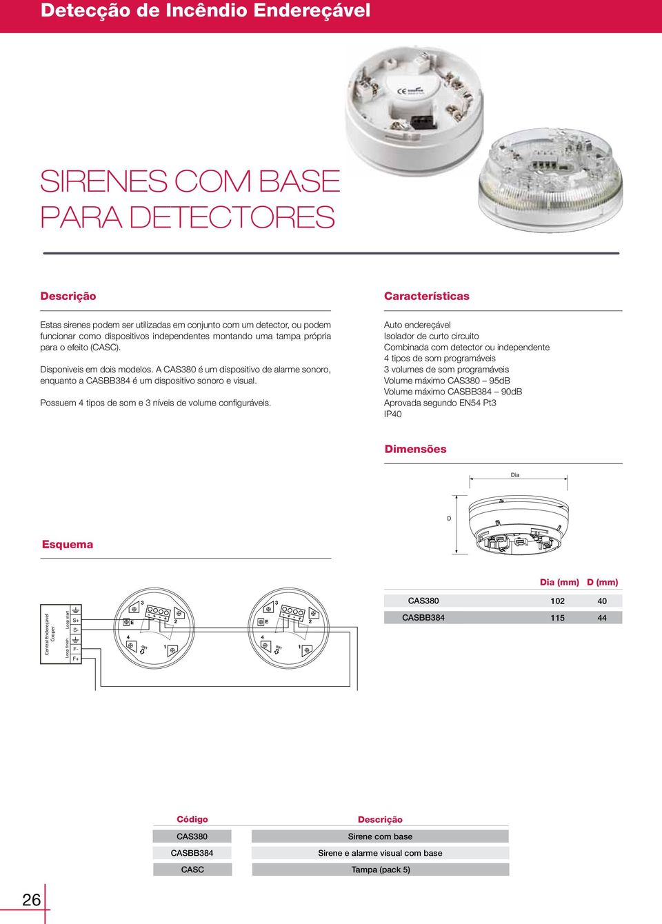 Possuem 4 tipos de som e 3 níveis de volume configuráveis.