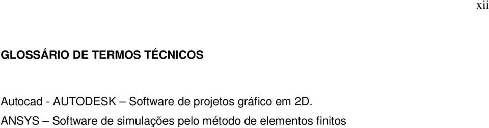 projetos gráfico em 2D.