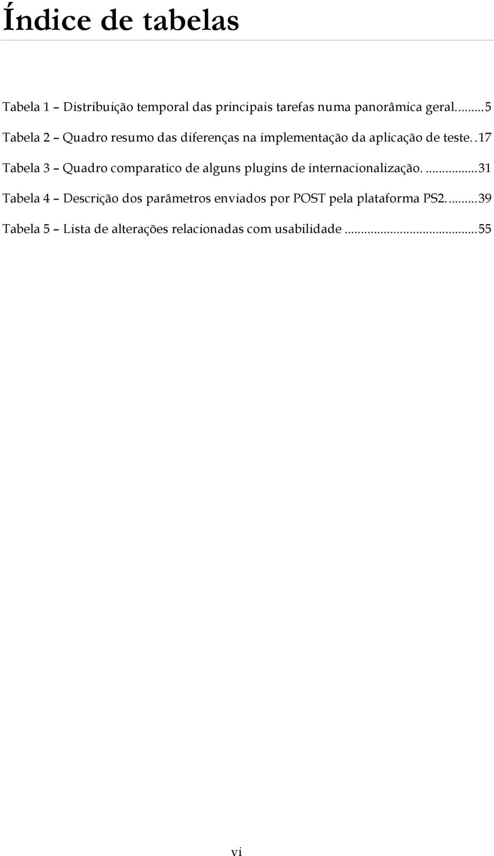 .17 Tabela 3 Quadro comparatico de alguns plugins de internacionalização.