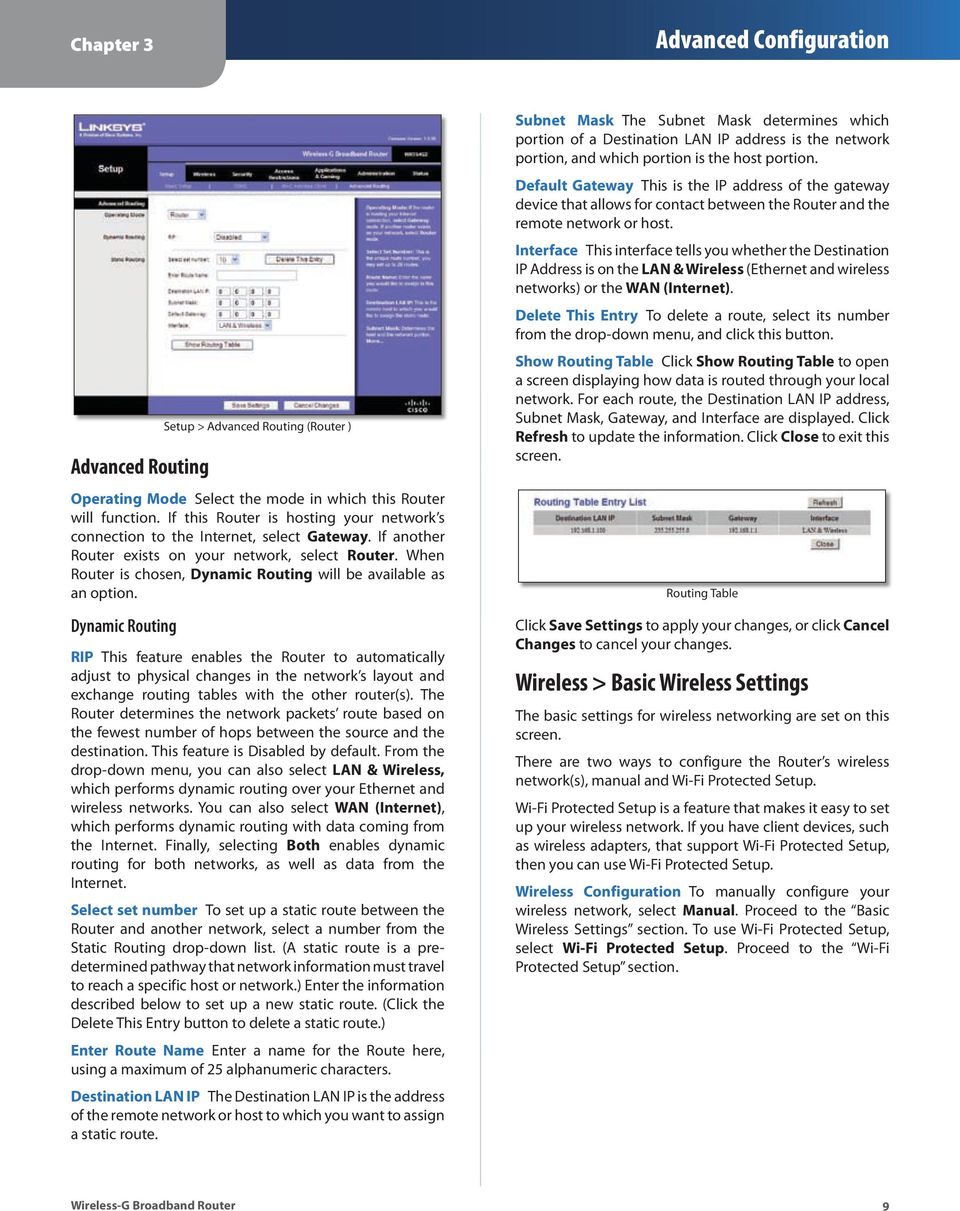 When Router is chosen, Dynamic Routing will be available as an option.