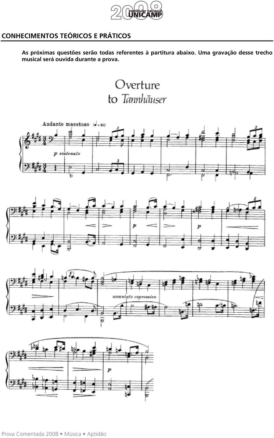 referentes à partitura abaixo.