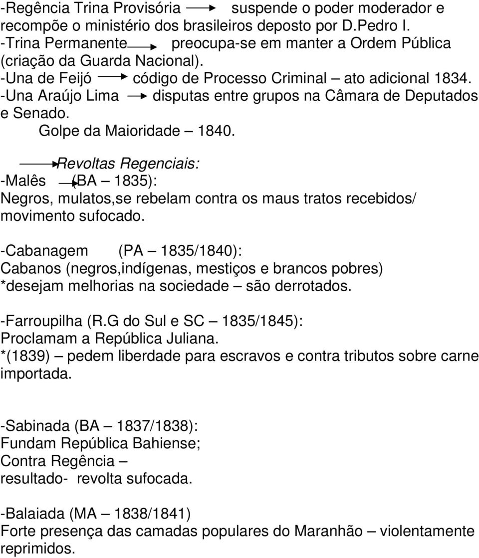 -Una Araújo Lima disputas entre grupos na Câmara de Deputados e Senado. Golpe da Maioridade 1840.