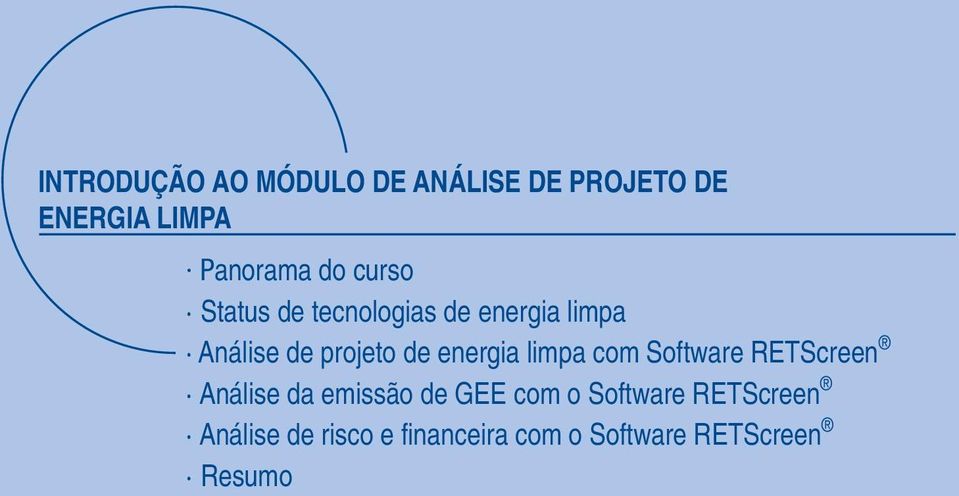 energia limpa com Software RETScreen Análise da emissão de GEE com o