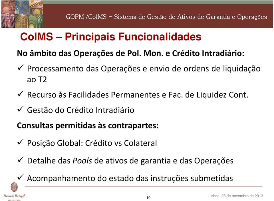 Facilidades Permanentes e Fac. de Liquidez Cont.