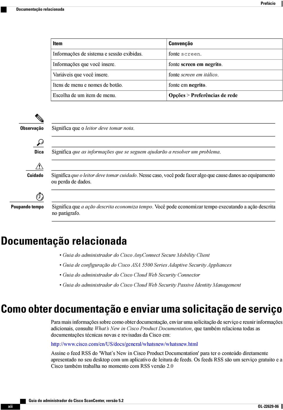 Dica Significa que as informações que se seguem ajudarão a resolver um problema. Cuidado Significa que o leitor deve tomar cuidado.