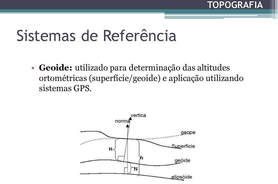 altitudes ortométricas