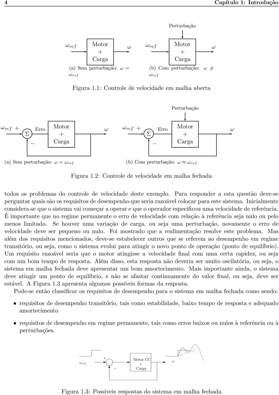 2: Controle de velocidade em malha fechada todos os problemas do controle de velocidade deste exemplo.