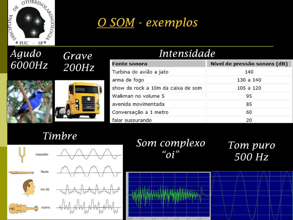 Intensidade Timbre Som