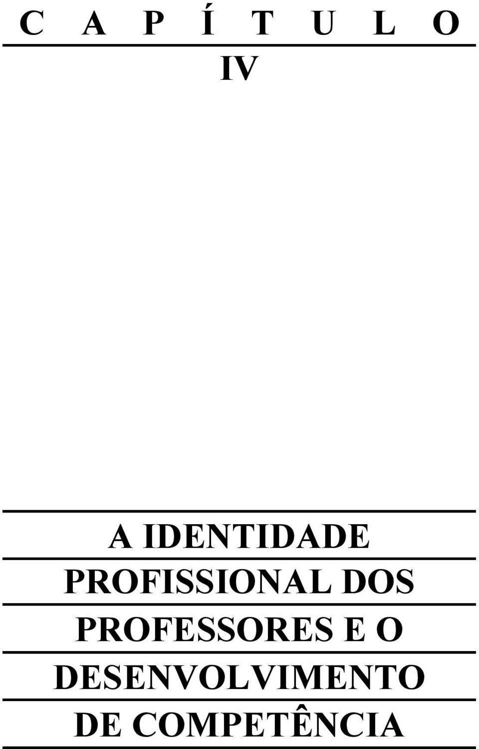 DOS PROFESSORES E O