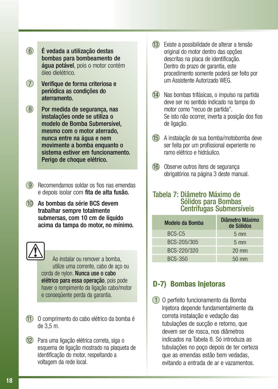 funcionamento. Perigo de choque elétrico. 9 Recomendamos soldar os fios nas emendas e depois isolar com fita de alta fusão.