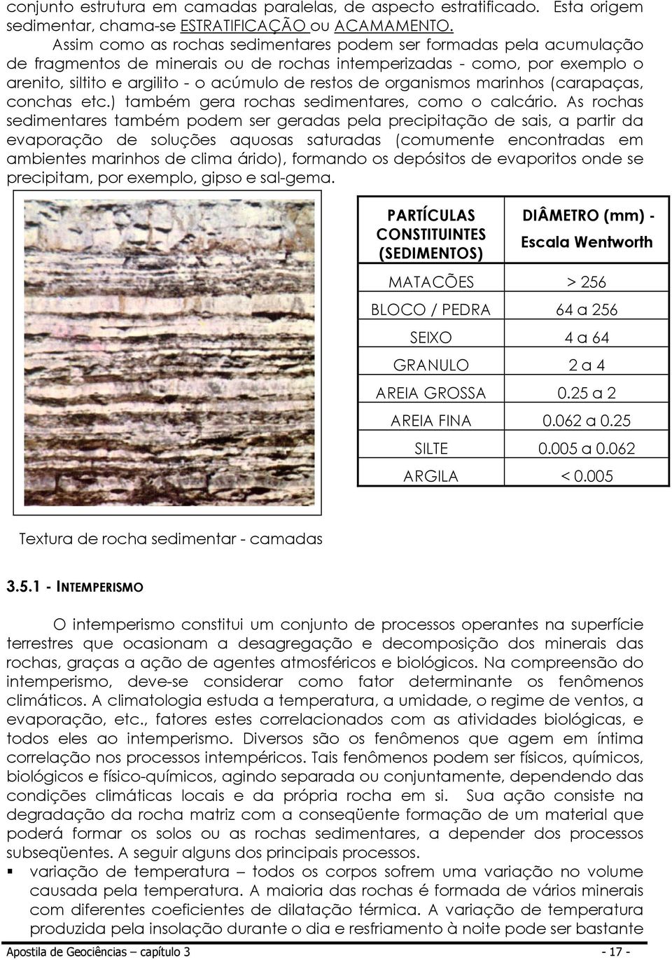 organismos marinhos (carapaças, conchas etc.) também gera rochas sedimentares, como o calcário.