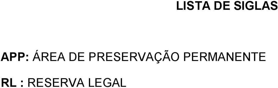 PRESERVAÇÃO