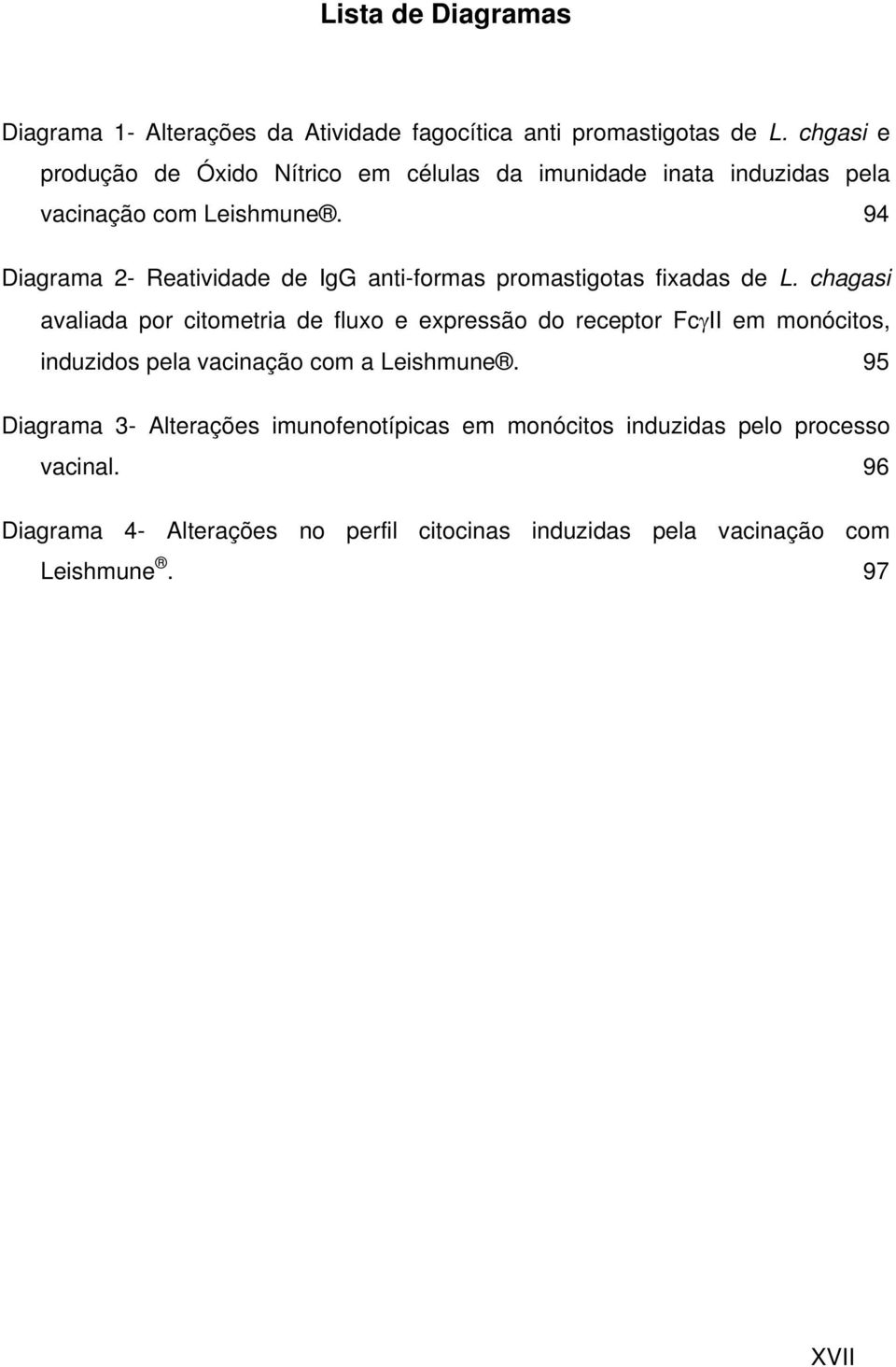 94 Diagrama 2- Reatividade de IgG anti-formas promastigotas fixadas de L.