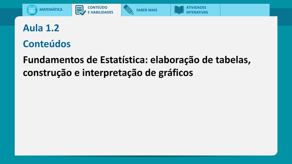 Estatística: elaboração de