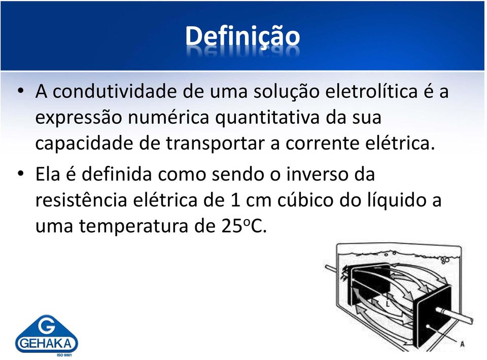 a corrente elétrica.