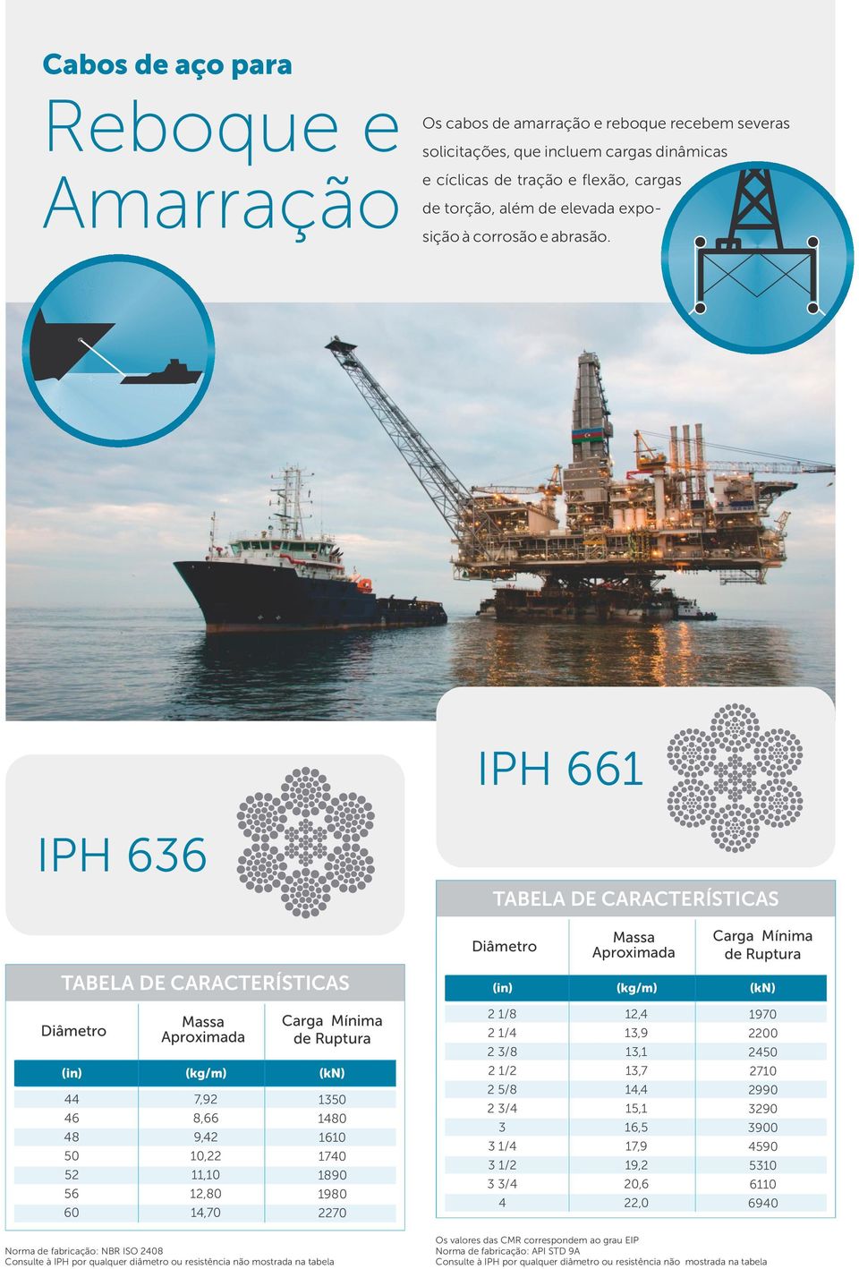 IPH 661 IPH 636 2 1/8 2 1/4 2 3/8 12,4 13,9 13,1 1970 2200 2450 44 46 48 50 52 56 60 7,92 8,66 9,42 10,22 11,10 12,80 14,70 1350 1480 1610 1740 1890 1980 2270 2 1/2 2 5/8 2 3/4 3 3 1/4 3 1/2