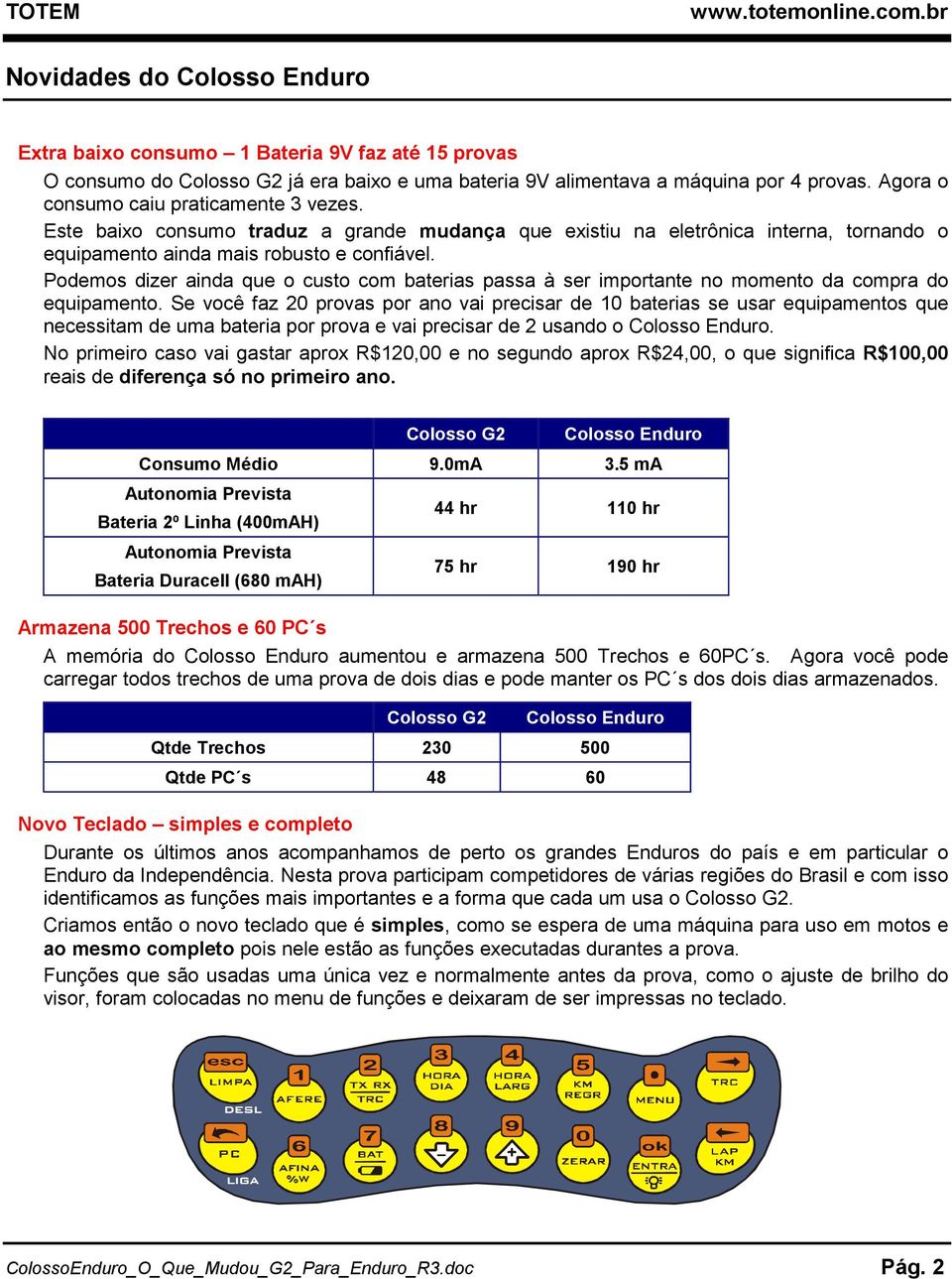 Podemos dizer ainda que o custo com baterias passa à ser importante no momento da compra do equipamento.