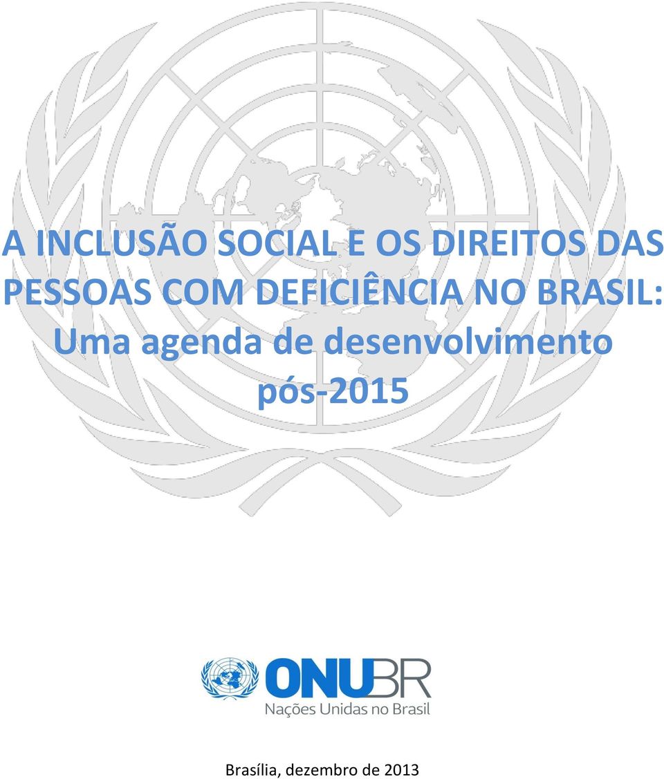 BRASIL: Uma agenda de