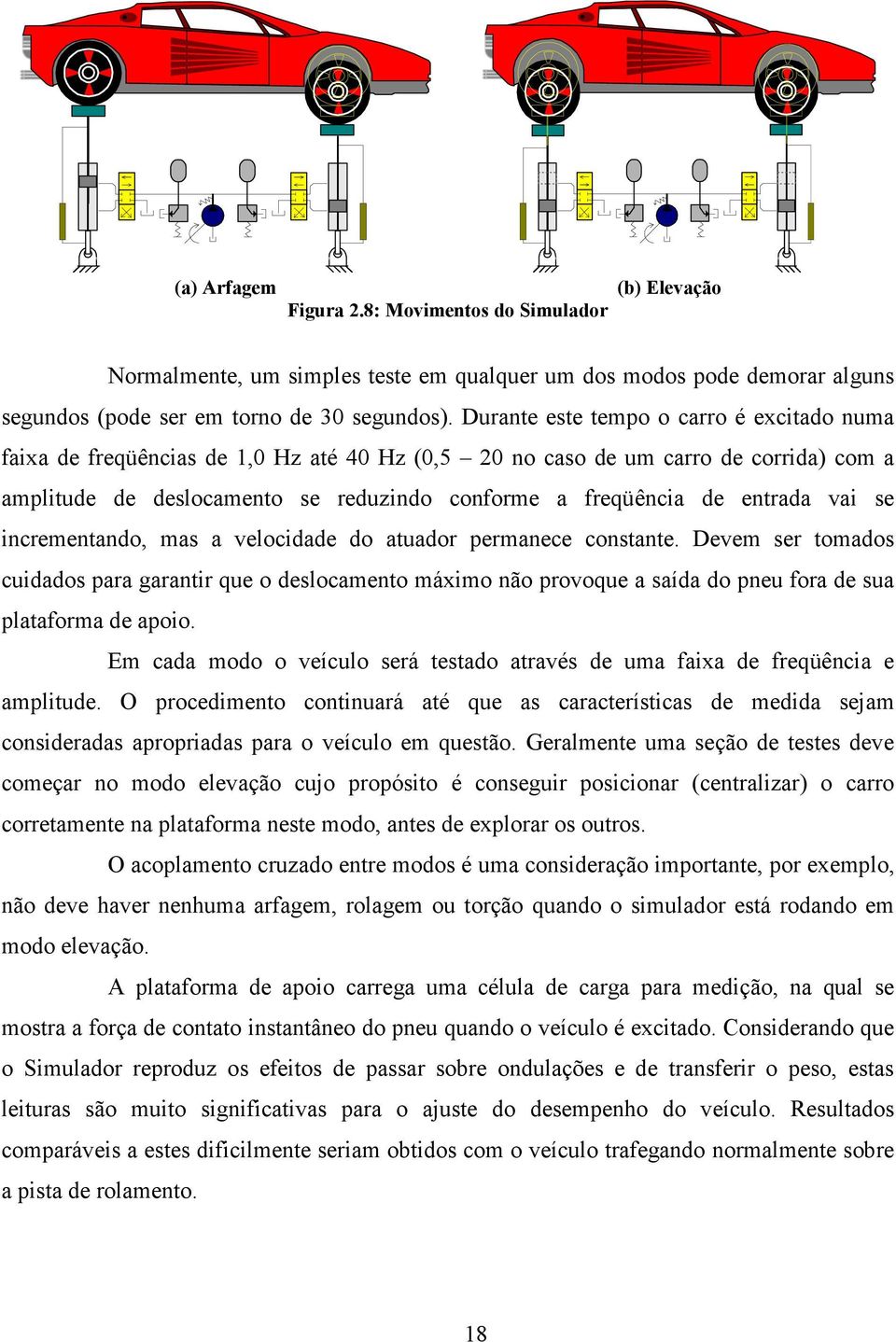 se incrementando, mas a velocidade do atuador ermanece constante. Devem ser tomados cuidados ara garantir que o deslocamento máximo não rovoque a saída do neu fora de sua lataforma de aoio.