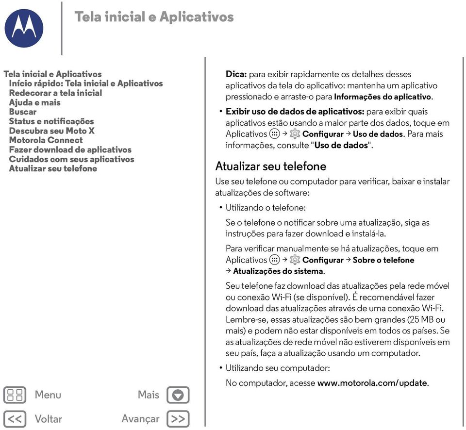 pressionado e arraste-o para Informações do aplicativo.