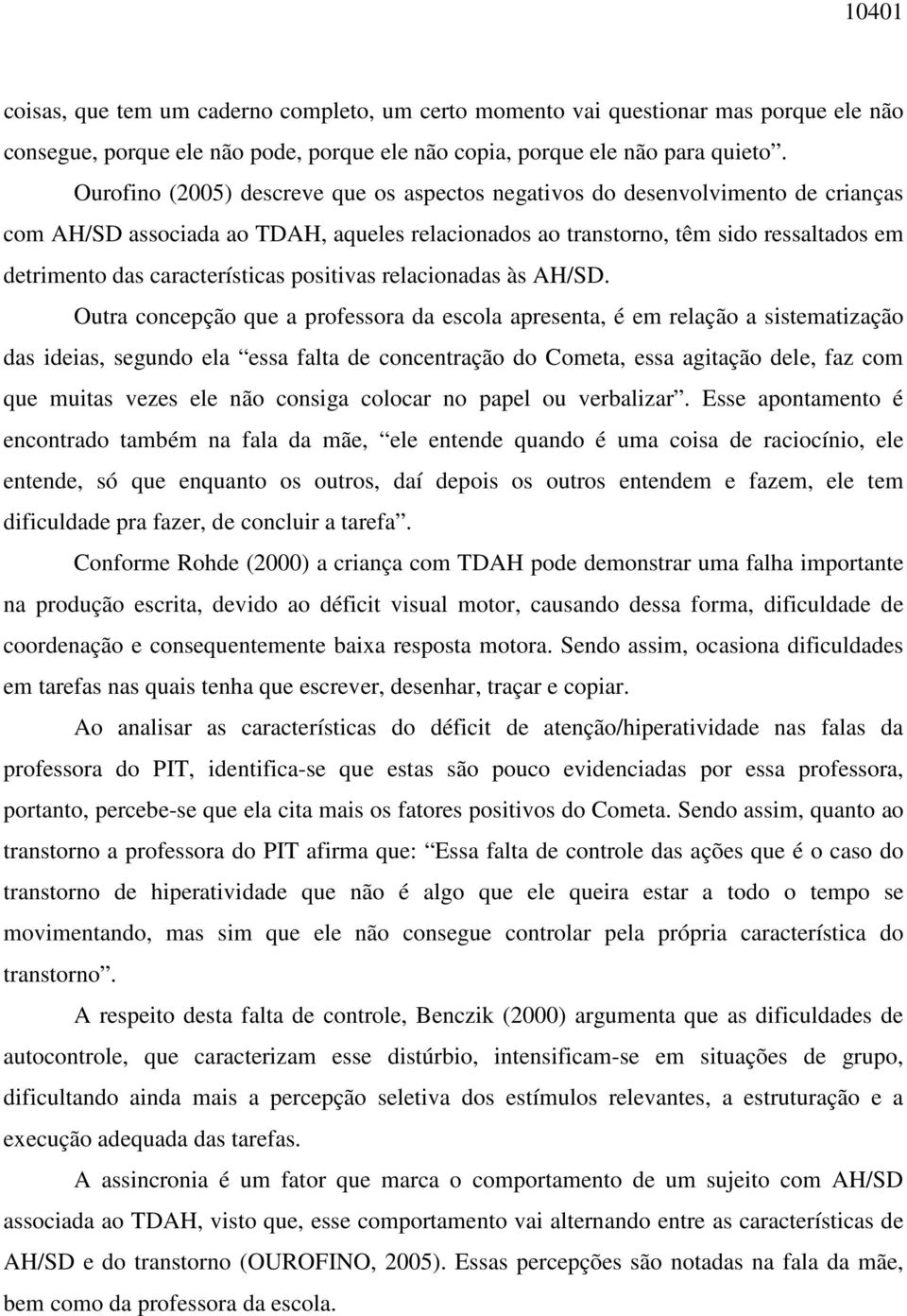 características positivas relacionadas às AH/SD.