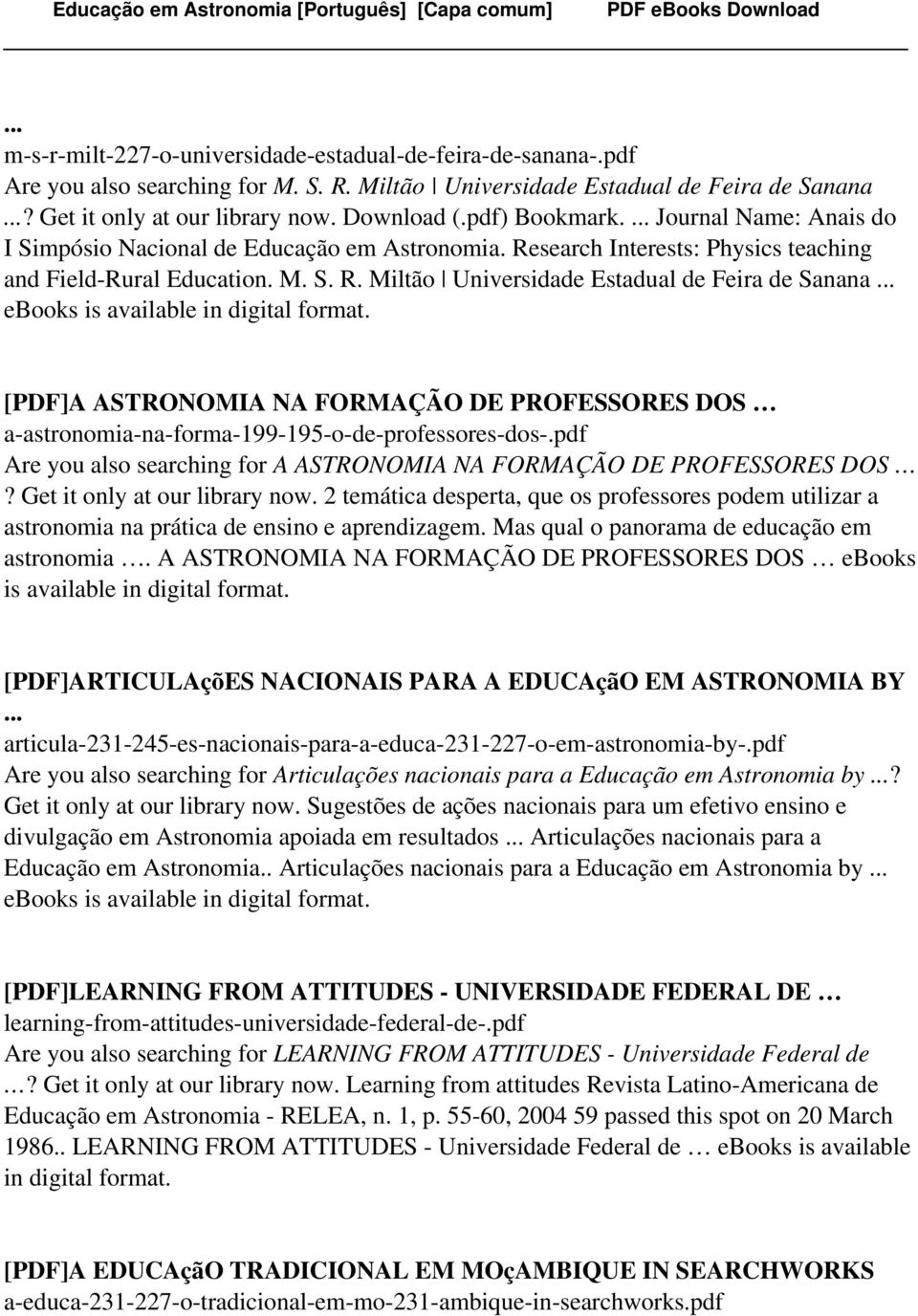 .. ebooks is [PDF]A ASTRONOMIA NA FORMAÇÃO DE PROFESSORES DOS a-astronomia-na-forma-199-195-o-de-professores-dos-.pdf Are you also searching for A ASTRONOMIA NA FORMAÇÃO DE PROFESSORES DOS?