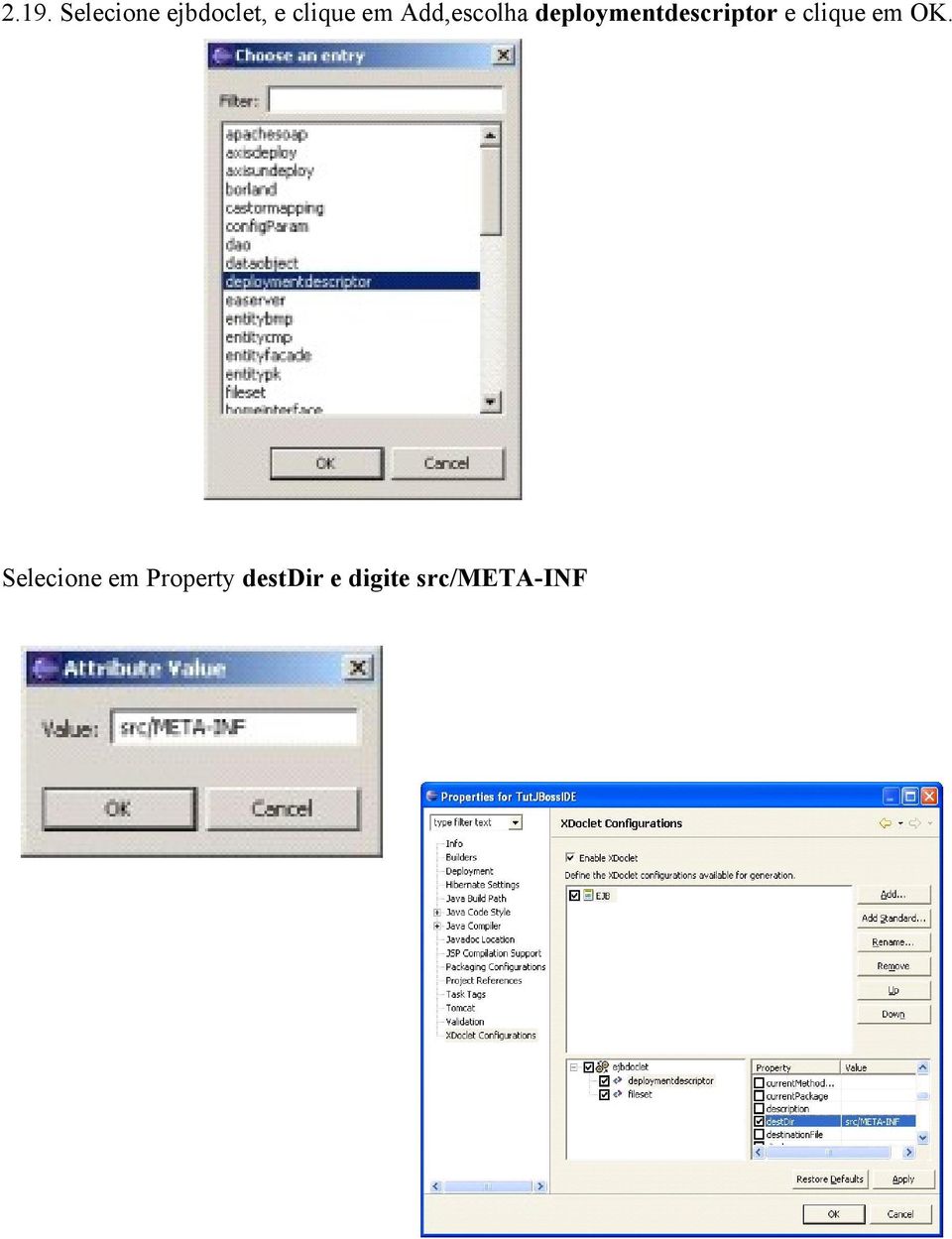 deploymentdescriptor e clique em