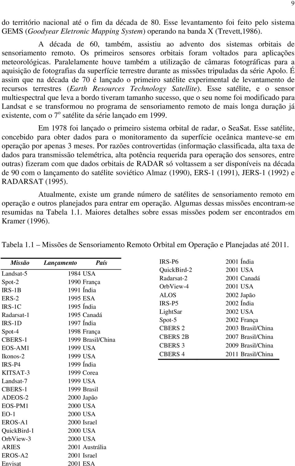 Paralelamente houve também a utilização de câmaras fotográficas para a aquisição de fotografias da superfície terrestre durante as missões tripuladas da série Apolo.