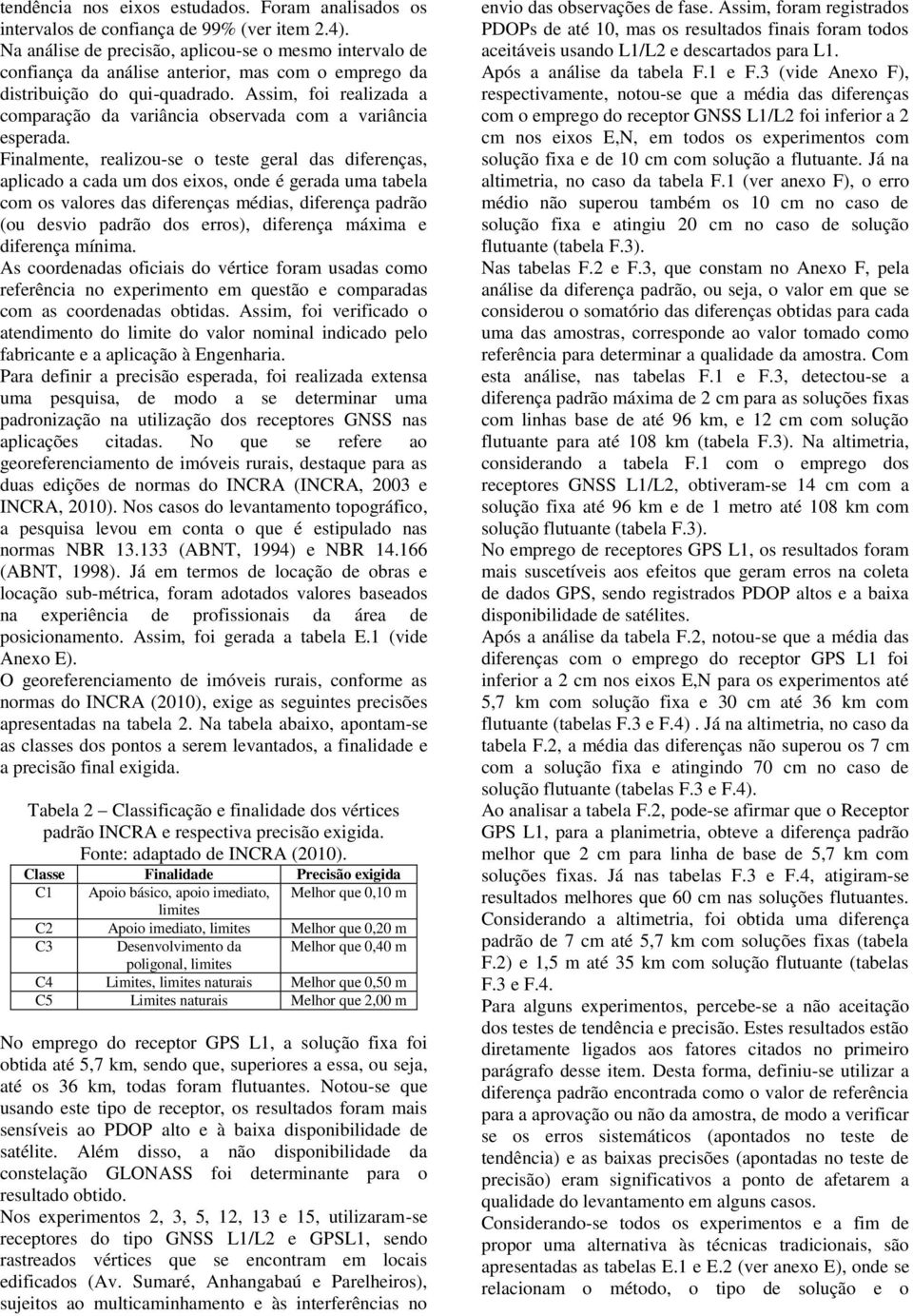 Assim, foi realizada a comparação da variância observada com a variância esperada.