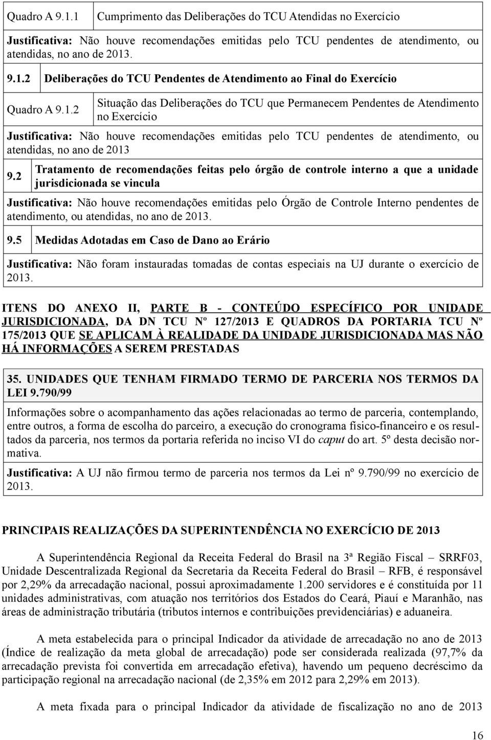 Tratamento de recomendações feitas pelo órgão de controle interno a que a unidade jurisdicionada se vincula Justificativa: Não houve recomendações emitidas pelo Órgão de Controle Interno pendentes de