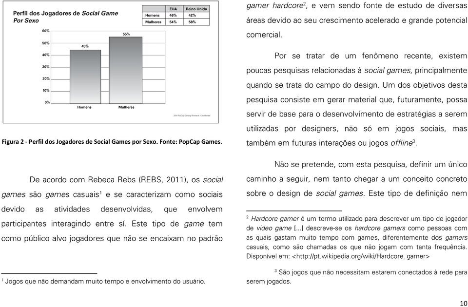 De acordo com Rebeca Rebs (REBS, 2011), os social games são games casuais 1 e se caracterizam como sociais devido as atividades desenvolvidas, que envolvem participantes nteragindo entre sí.