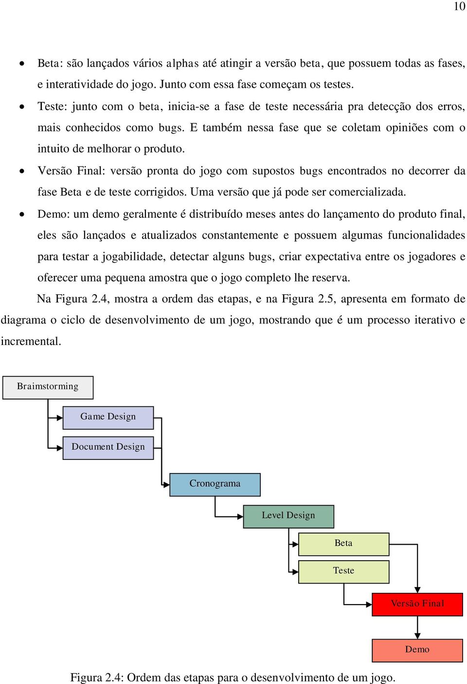 Versão Final: versão pronta do jogo com supostos bugs encontrados no decorrer da fase Beta e de teste corrigidos. Uma versão que já pode ser comercializada.