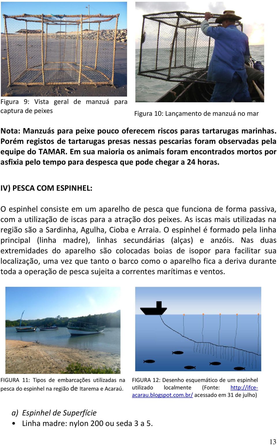 Em sua maioria os animais foram encontrados mortos por asfixia pelo tempo para despesca que pode chegar a 24 horas.