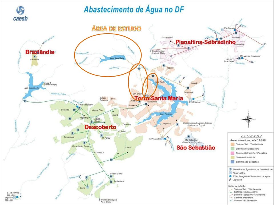 que concerne a distribuição, a região da Asa Norte, uma vez que, em outras regiões,