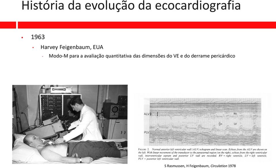 quantitativa das dimensões do VE e do derrame