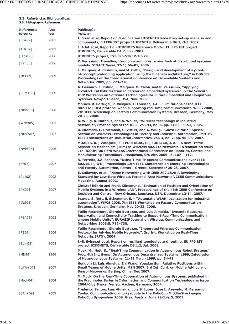 Arlat et al, Report on HIDENETS Reference, EU FP6 IST project HIDENETS, Deliverable D1.2, Jun. 2007. [Hide06] 2006 HIDENETS project, IST-FP6-STREP-26979.